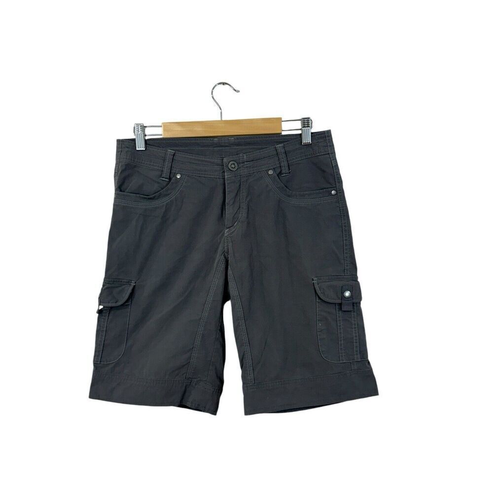 Kuhl 8 Splash 11" Shorts Cargo Gray Hike Travel Lightweight Cotton Womens